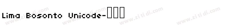 Lima Bosonto Unicode字体转换